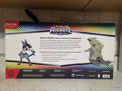 Pokemon TCG Scarlet And Violet Prismatic Evolutions Lucario ex & Tyranitar ex - Image 2