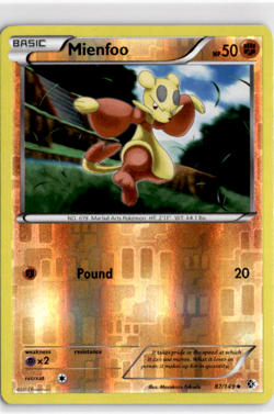 Mienfoo [Reverse Holo] #87 Pokemon Boundaries Crossed - Image 1
