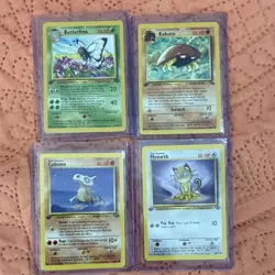 Pokemon TCG Jungle 1st Edition Cubone Meowth Butterfree Kabuto 1999 MINT NonHolo - Image 2