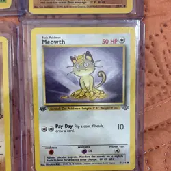 Pokemon TCG Jungle 1st Edition Cubone Meowth Butterfree Kabuto 1999 MINT NonHolo - Image 3
