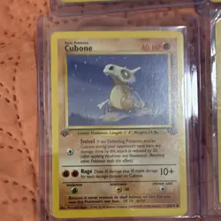 Pokemon TCG Jungle 1st Edition Cubone Meowth Butterfree Kabuto 1999 MINT NonHolo - Image 4