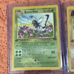 Pokemon TCG Jungle 1st Edition Cubone Meowth Butterfree Kabuto 1999 MINT NonHolo - Image 5