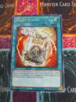 Yu-Gi-Oh! TCG Ready Fusion DAMA-EN066 Secret Rare 1st Edition Near Mint a1/ - Image 1