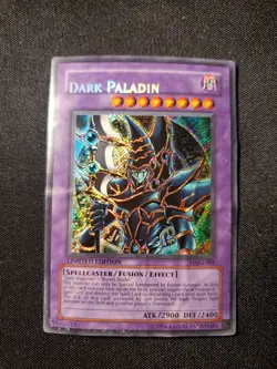 Yugioh Dark Paladin DMG-001 Secret Rare Limited Edition Damaged HP See Pics - Image 1