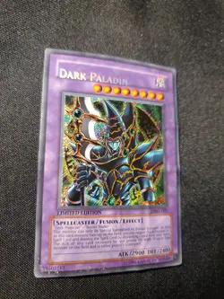 Yugioh Dark Paladin DMG-001 Secret Rare Limited Edition Damaged HP See Pics - Image 2