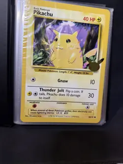 POKEMON TRADING CARD GAME PIKACHU TRAIN ON BINDER 17 CARD INCLUDED - Image 2