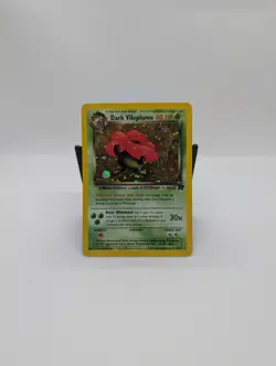 Pokemon Dark Vileplume TCG Unlimited Rare Vintage Holo Card 13/82 Damaged - Image 1