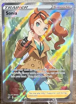 Sonia (Full Art) 192/192 Swsh02: Rebel Clash Holo Pokemon Card Trainer - Image 1