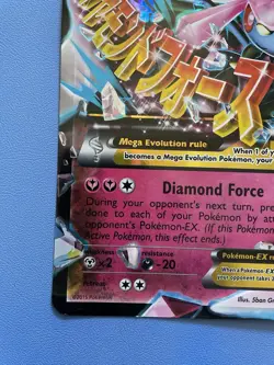 Diancie EX XY44 Holo Black star promo Jumbo Pokemon Card - Lightly Played - Image 3