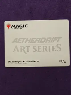 MTG The Aetherspark - DFT Aetherdrift Art Series - Gold Stamped Signature 29/54 - Image 2
