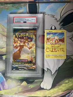 Pokemon TCG SWSH Darkness Ablaze Graded Pack - Charizard - PSA 8 - POP 25 - Image 1