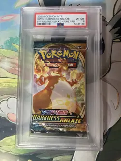 Pokemon TCG SWSH Darkness Ablaze Graded Pack - Charizard - PSA 8 - POP 25 - Image 2