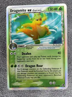 Pokemon Dragonite ex δ 91/101 - Dragon Frontiers Holofoil Lightly Played. - Image 1
