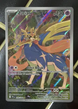 Pokemon TCG Zacian Illustration Rare ME02: Phantasmal Flames 100/094 NM - Image 1