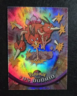 Dodrio #85 - 2000 Topps Pokemon TV - Series 2 Blue Label Rainbow Holo - MP - Image 1