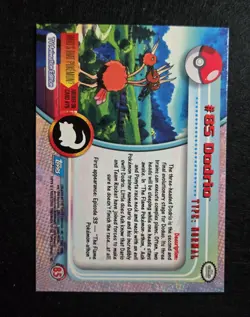 Dodrio #85 - 2000 Topps Pokemon TV - Series 2 Blue Label Rainbow Holo - MP - Image 2