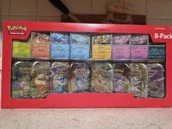 NEW Pokemon TCG Scarlet & Violet Prismatic Evolutions 8 Mini-Tin Bundle Costco - Image 1
