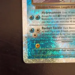 Pokemon Dark Blastoise Legendary Collection 4/110 Reverse Holo Rare 70 HP 2002 - Image 5