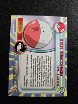 Topps Pokemon Series 2 - Rainbow Foil Electrode #101 - Blue Label - MP - Image 2