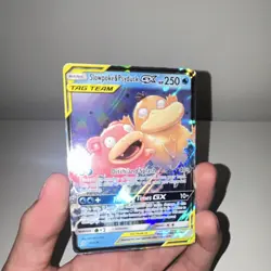 Pokemon TCG Slowpoke & Psyduck GX TAG TEAM Ultra Rare Holo 35/236 250 HP Basic - Image 1