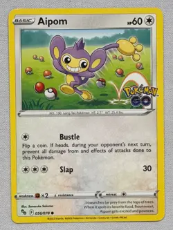 Aipom 056/078 Common Pokemon GO Pokemon Near Mint - Image 1