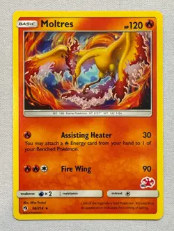 Moltres 38/214 Rare Lost Thunder Pokemon Near Mint - Image 1