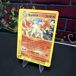 Pokemon TCG Expedition 26/165 Rapidash Holo LP-MP - Image 3