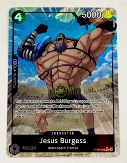 Jesus Burgess (Alt Art) Premium Booster Vol. 2 (PRB-02) “Pack To Sleeve” English - Image 1