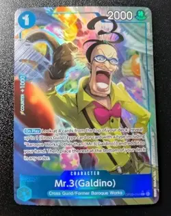 OP09-056 Mr.3(Galdino) Alt Art Alternate One Piece TCG PRB02 The Best Vol. 2 - Image 1