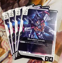 Gundam Card Game Gundam Lfrith GD01-086 C Playset Of 4 Newtype Rising - Image 1