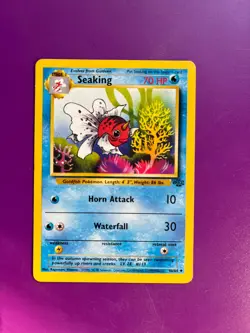 Seaking 46/64 First Edition pokemon card - Image 1
