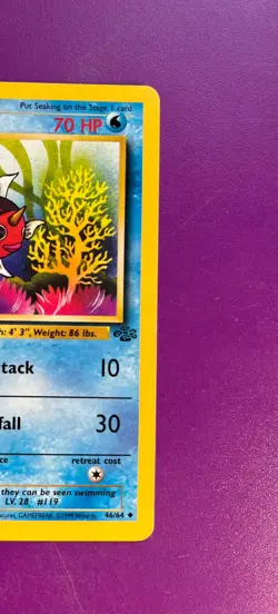 Seaking 46/64 First Edition pokemon card - Image 2