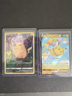 Pikachu 5/25 Pokemon Celebrations 25th Anniversary Base Set Full Art Card NM+ - Image 1