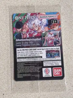 One Piece Monkey D. Luffy US Voyage College Basketball Promo Card - New / Mint - Image 2