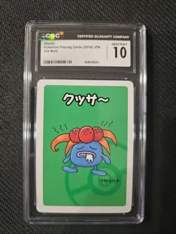 CGC Gem Mint 10 Gloom 2019 Pokemon Japanese Old Maid Playing Cards Slab - Image 1