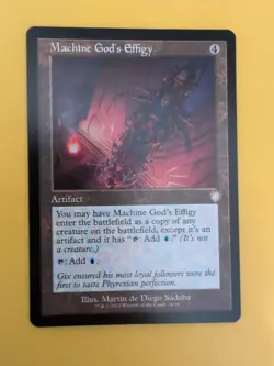 Machine God's Effigy. Artifact. The Brothers War Commander. MTG Card. - Image 2