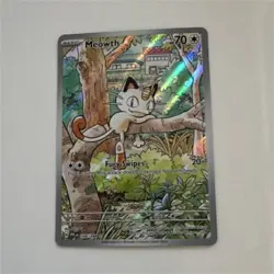 Pokemon Meowth 106/094 Holo Illustration Rare 70 HP Me02: Phantasmal Flames Card - Image 1