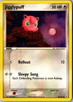 Jigglypuff 63/101 Common Hidden Legends LP Pokemon Card - Image 1