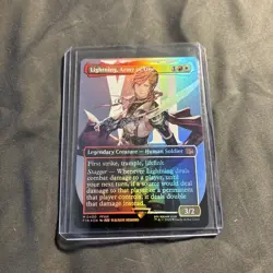 Lightning, Army of One (0400) (Borderless) Final Fantasy Foil - Image 1