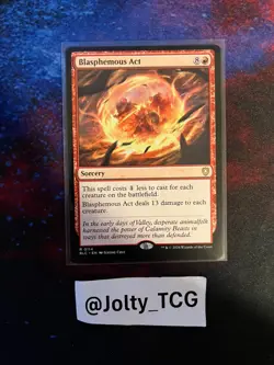 Blasphemous Act - Commander: Bloomburrow MTG - Image 1