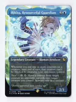 Rikku (Borderless) (Chocobo Track Foil) 468 MTG Commander: FINAL FANTASY (FIC) - Image 1