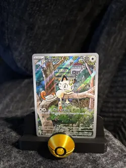 Pokemon TCG Meowth 106/094 Phantasmal Flames Near Mint (NM) - Image 1