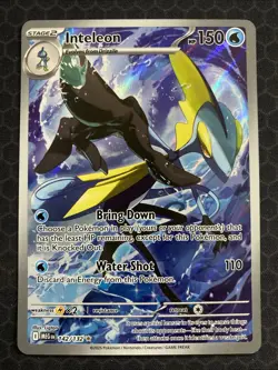 Pokemon Inteleon 142/132 Me01: Mega Evolution Illustration Rare Holo CLEAN! - Image 1