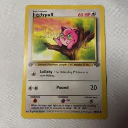 1st Edition Jigglypuff 54/64 - Jungle - Common - Pokemon - Image 1