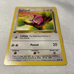 1st Edition Jigglypuff 54/64 - Jungle - Common - Pokemon - Image 3