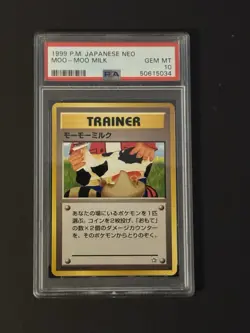 Pokemon Neo Moo Moo Milk Japanese Banned Artwork PSA 10 - Image 1