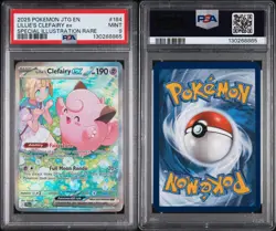 2025 POKEMON JTG EN-JOURNEY TOGETHER #184 LILLIE'S CLEFAIRY EX PSA 9 MINT 💎 - Image 3