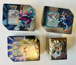 Pokemon- Lot Of 4 Tins-sealed - Image 1