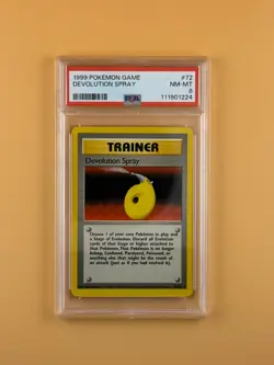 Pokemon Devolution Spray 072/102 Base Set PSA 8 - Image 1