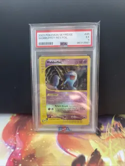 2003 Pokemon Skyridge Wobbuffet Reverse Holo PSA 5 45/144 - Image 1